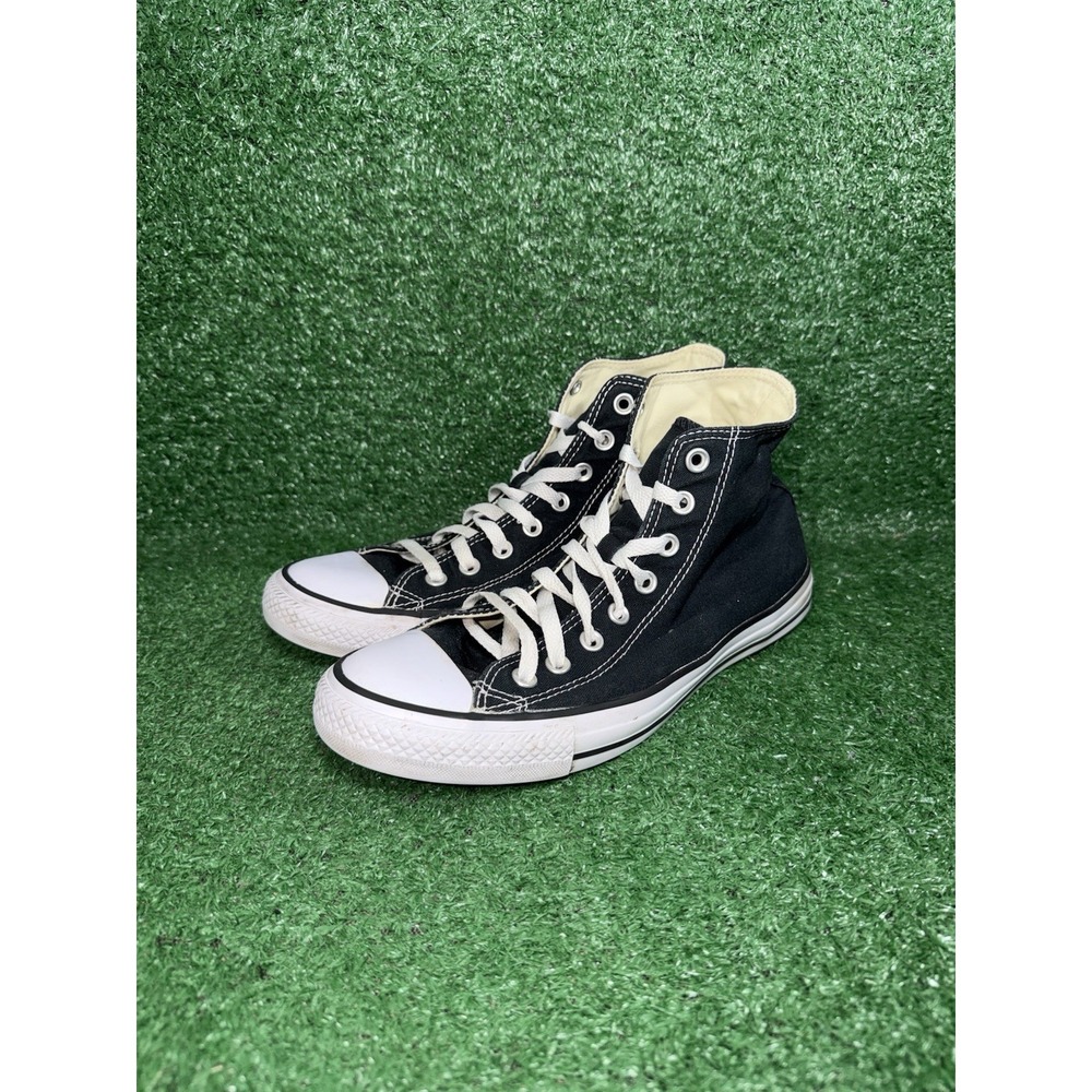 Converse Shoes Womens Size 10 Chuck Taylor All Star High Top Black White Sneaker - Picture 5 of 11